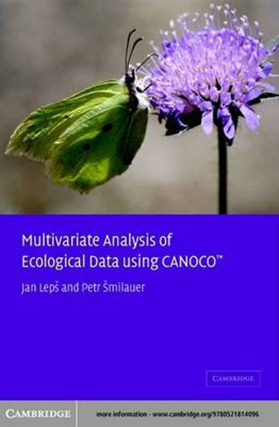multivariate analysis for ecologists step-by-step pdf